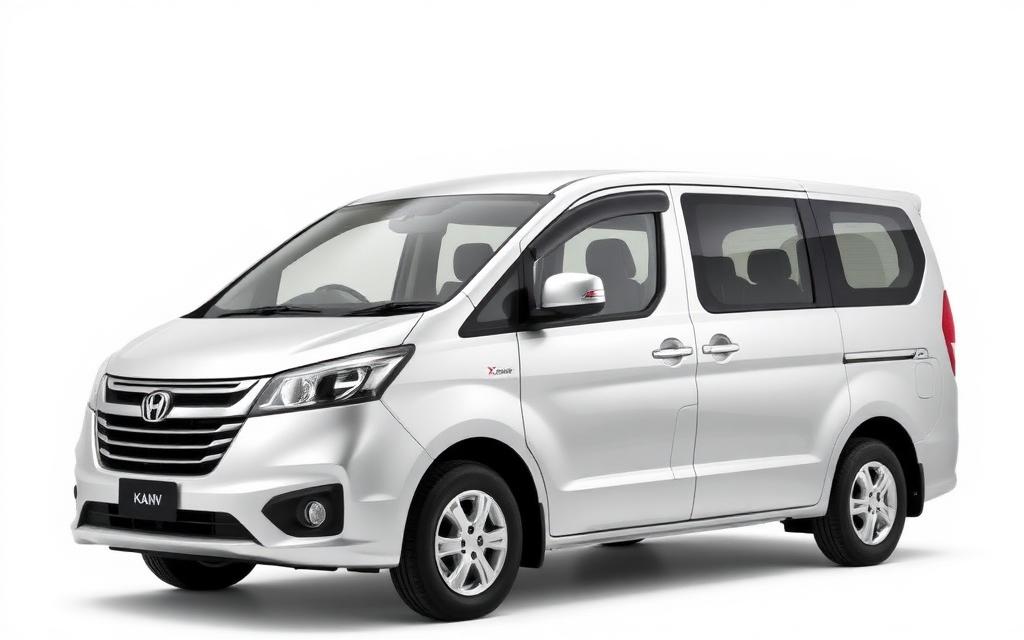 White Changan Karavan available for rent in Karachi